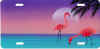 pink flamingo licence tag
