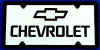 mirrored chevrolet novelty car tag