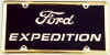 ford expedition logo mirrored car tag