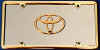 toyota logo license plate
