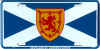 embossed scotish scotch flag license, flag of scotland